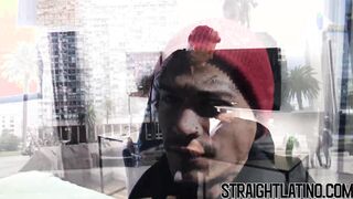 Inked Latino pounding straight black stud bareback