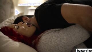 Curvy Tranny stepmom analed by her handsome stepson