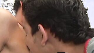 Latino twinks pounding raw in the bathroom before cumshot