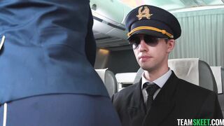 Perv Pilot Interview the Air Hostess