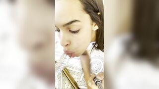 Hari De Lopo | Yourprincessmia Fucks Dildo on mirror and over glass table