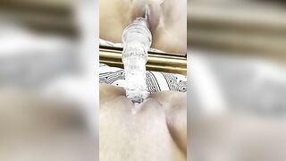 Hari De Lopo | Yourprincessmia Fucks Dildo on mirror and over glass table