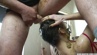 Betty Screws the Crew HOT DIARRHEA IN FACE SWALLOWING PRO