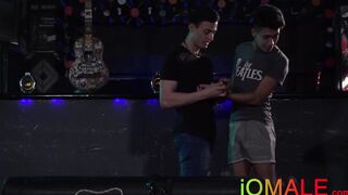 Big cock latino cums after raw fucking skinny boyfriend