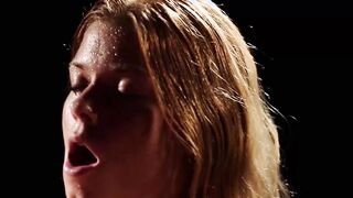 Couple fucking erotically while being covered in water drops