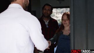 Stepdad and guy fucked hot stepdaughter