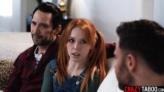 Stepdad and guy fucked hot stepdaughter