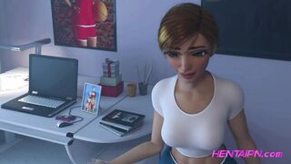 Cute Dickgirl Lose Virginity 3D HENTAI 2023 STEP Family