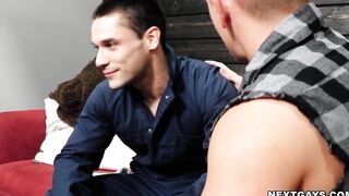 Andrew give Shane a warm mouth and a juicy hole