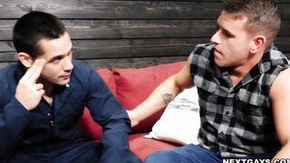 Andrew give Shane a warm mouth and a juicy hole