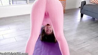 Kagney Linn Carter’s Yoga Session Turns Into BJ and Fuck With Stepson