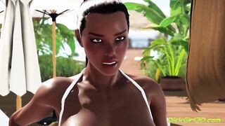 Lucky Girl Gets FUTA Shemale DP Threesome