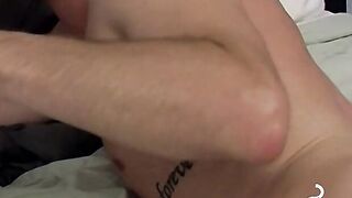 Smoke and stroke session with tempting Dustin Fitch