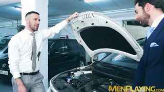 I paid this attractive mechanic by drilling his wet hole