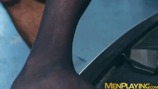 I paid this attractive mechanic by drilling his wet hole