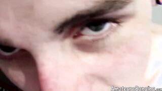Amateur records himself while jerking off his hairy dick