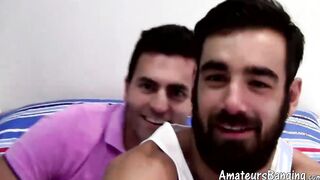 Bearded jock has mutual cock sucking with smooth gay lover