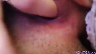 Stepsister fingerfucking her wet pussy
