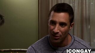Muscular guys Tony Salerno and Nick Capra love anal fucking