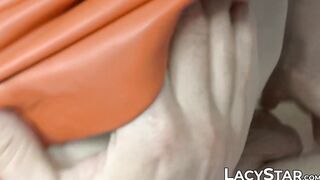 Blonde British GILF enjoys being pounded by two dicks