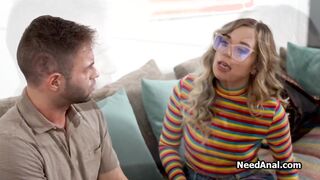 Anal reward for her nice deep throat