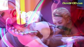 ULTRA Realistic 3D Shemale MILF Masturbates