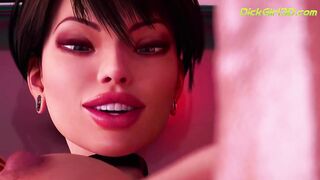 ULTRA Realistic 3D Shemale MILF Masturbates
