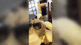 Redhead Slut Deepthroat Blowjob
