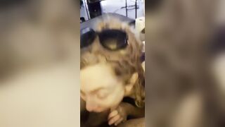 Redhead Slut Deepthroat Blowjob