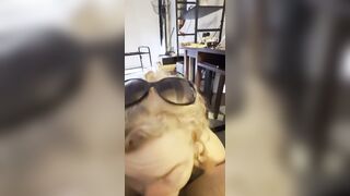 Redhead Slut Deepthroat Blowjob
