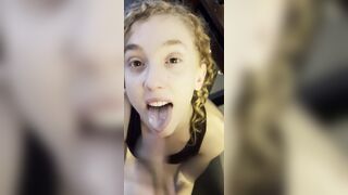 Redhead Slut Deepthroat Blowjob