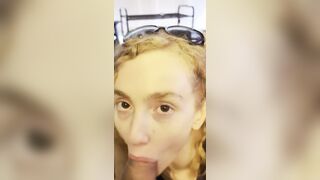 Redhead Slut Deepthroat Blowjob