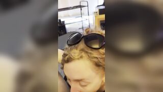 Redhead Slut Deepthroat Blowjob