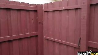 Big tits cute girl needs pool guy dick urgently