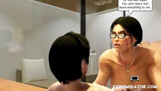 Huge Tits Urologist MILF Seduce Big Cock Boy