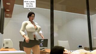 Huge Tits Urologist MILF Seduce Big Cock Boy