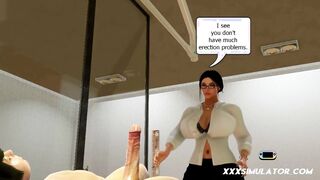 Huge Tits Urologist MILF Seduce Big Cock Boy