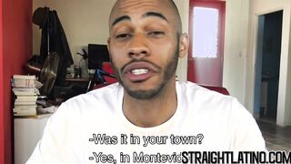 Straight jock takes money for raw bareback threesome POV