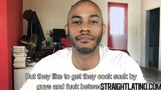 Straight jock takes money for raw bareback threesome POV