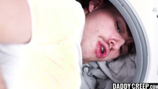 Twink gets stuck in a washing machine and gets an ass fuck