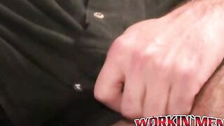 Big cock masturbation making hairy stud cumshot