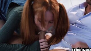 Teen stepdaughter Madi got double penetrated