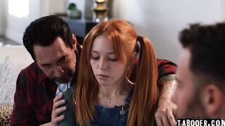 Teen stepdaughter Madi got double penetrated