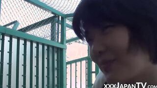 Japanese schoolgirl wears hidden vibrator in reality video