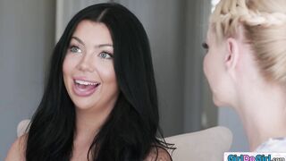 Busty milf is inexperienced babes first