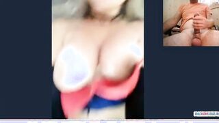 Horny blonde got amazing natural tits