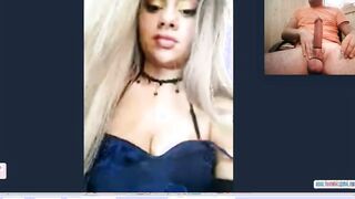 Horny blonde got amazing natural tits