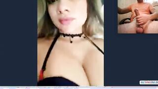 Horny blonde got amazing natural tits