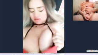 Horny blonde got amazing natural tits