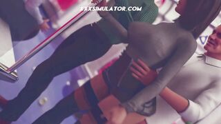 Stranger Fucks Horny Brunette MILF in Public Bus